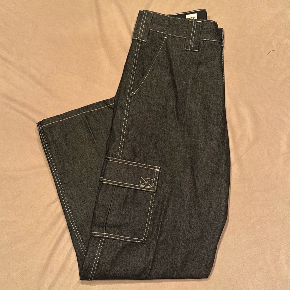 Brand new COUNTY FB Cargo Kackies, Hard Denim cargo pants, 34x32, tried on once